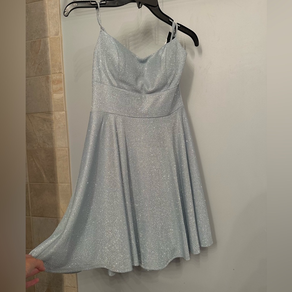 Sparkling Light Blue Dress